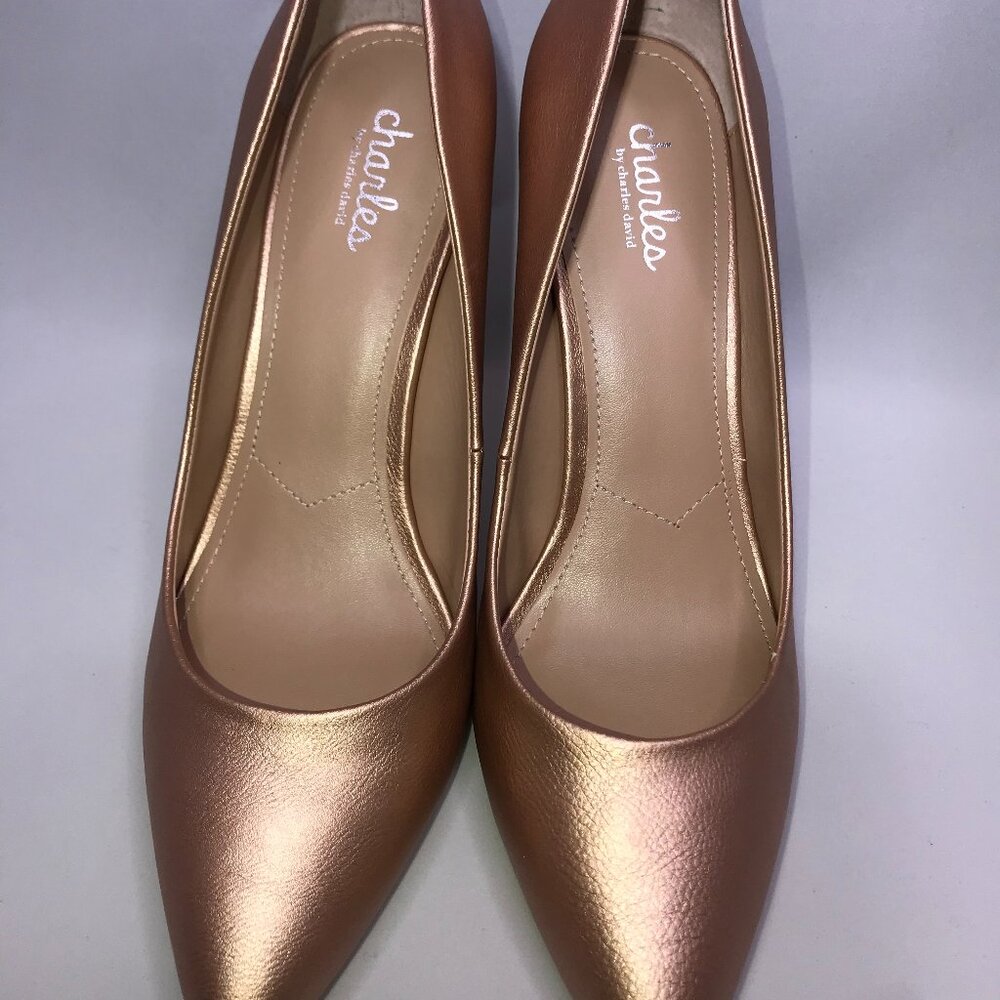 Charles by Charles David Leather Rose Gold Pumps SIZE 8